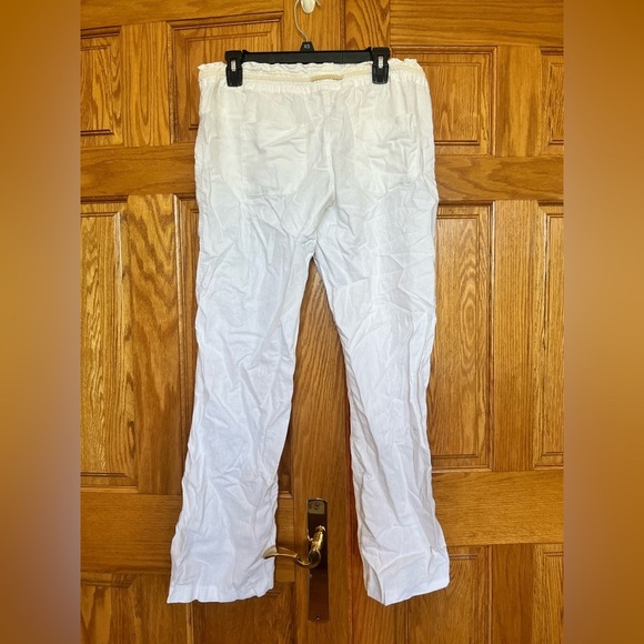 Roxy - Linen & Viscose Oceanside & Drawstring Flared Pants - Picture 7 of 7